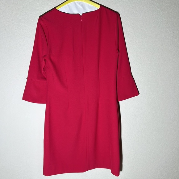 Hot pink Womens Banana Republic work dress size 2 - Picture 3 of 4